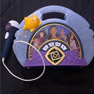 Disney Blue and Purple Karaoke Machine with Microphone